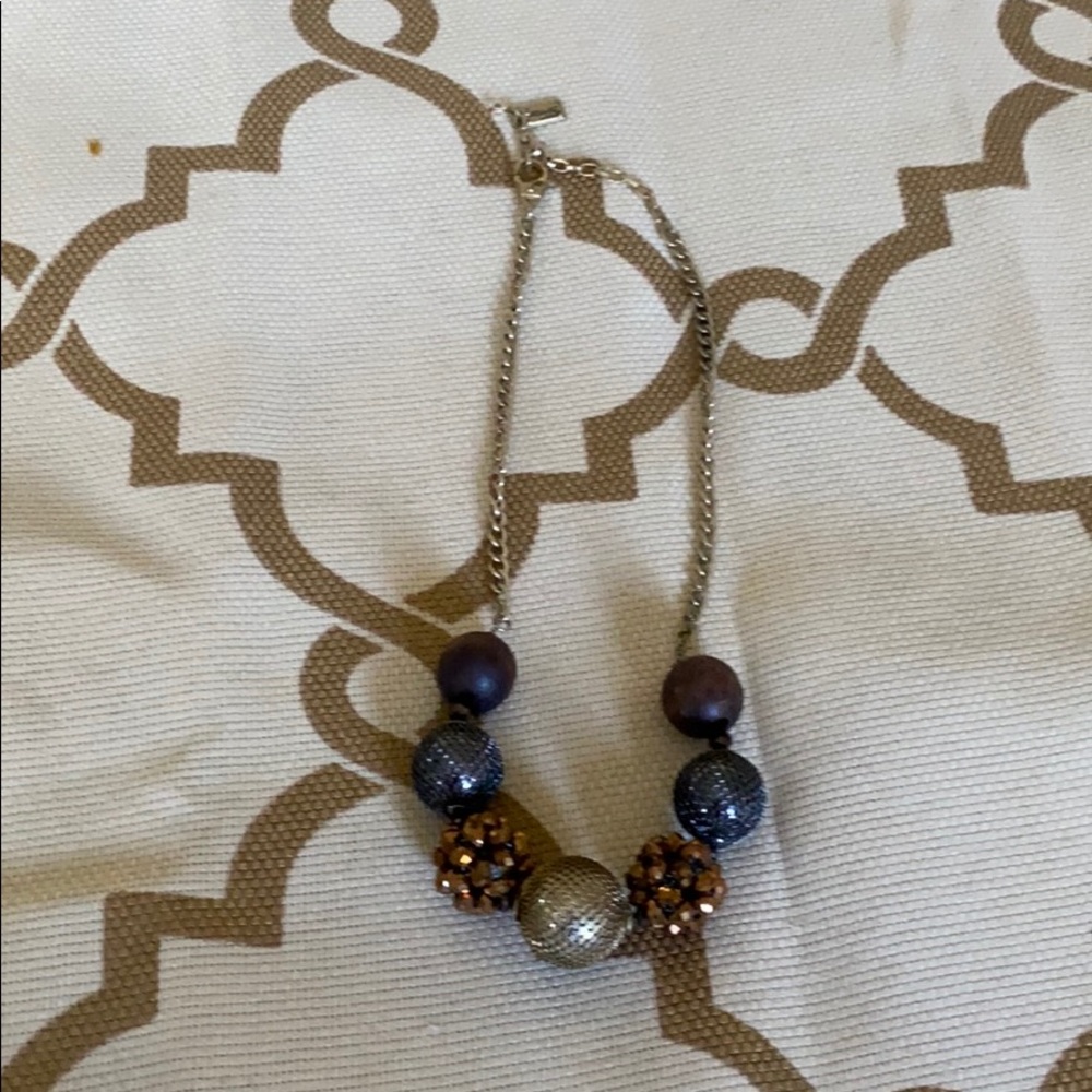 Kenneth Cole brown bread necklace
